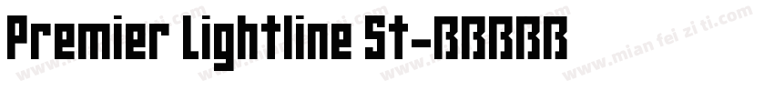 Premier Lightline St字体转换